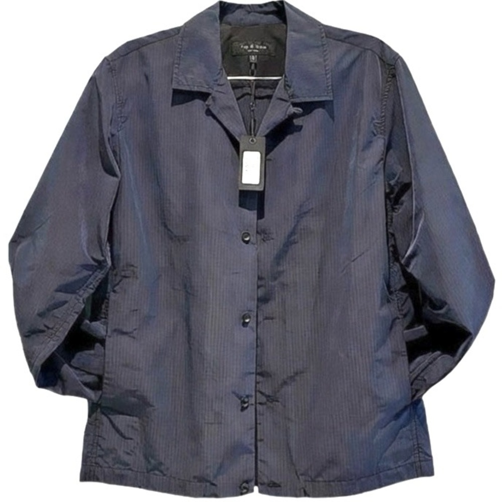 Rag & Bone Black Button-Up Finlay Jacket Shirt, NWT 395. Size S